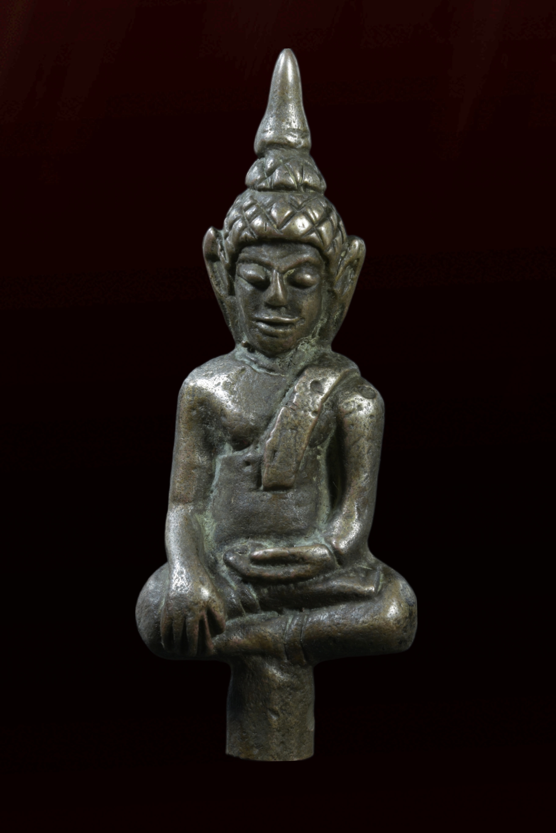 พระยอดธง อยุธยา เนื้อสำริดเงิน