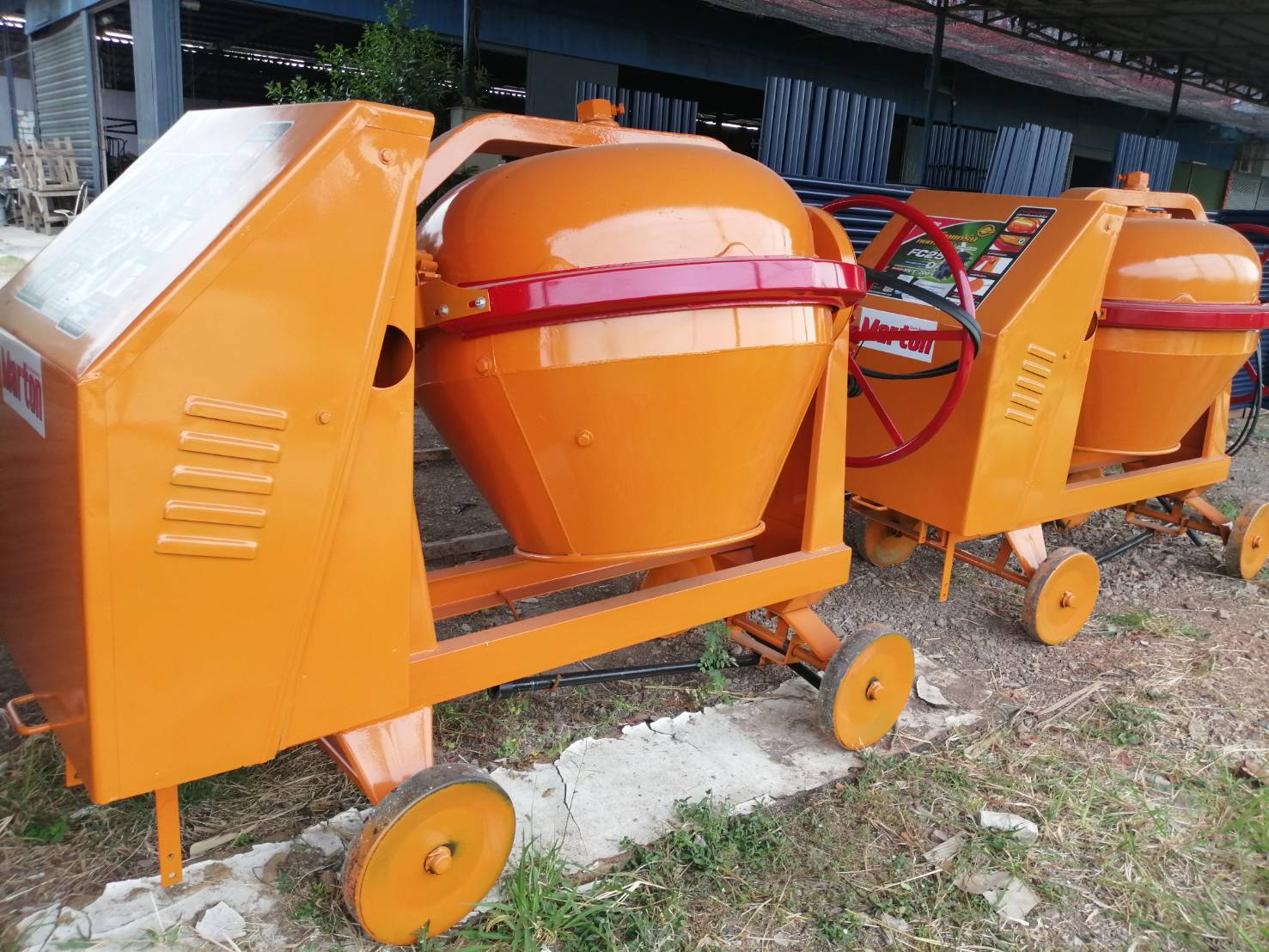 Marton FC-25 เครื่องผสมปูน 1 ถุง รุ่นเหล็กเหนียว คานเล็ก Premium (ไม่รวมมอเตอร์)