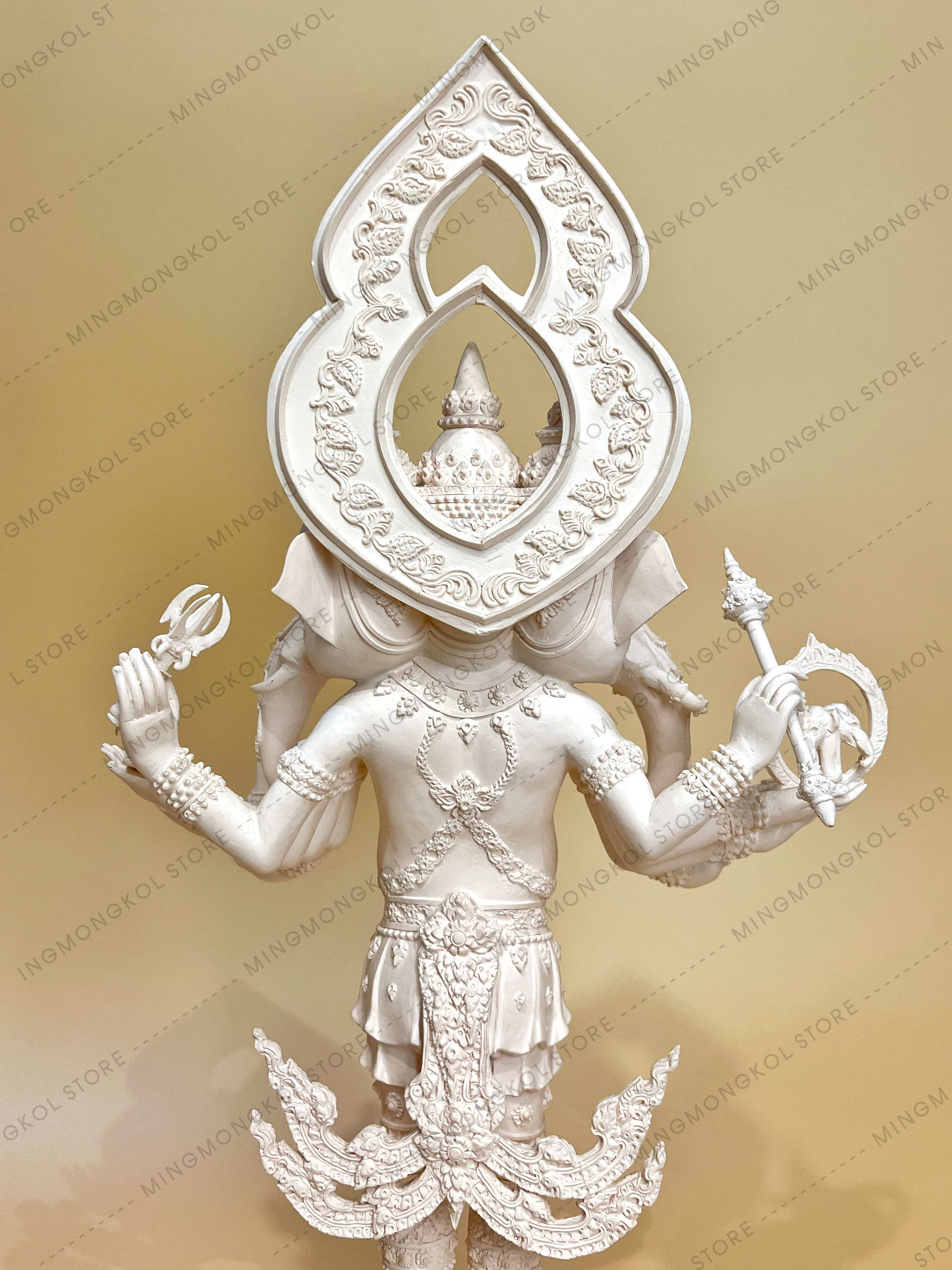 พระพิฆเนศ ปางสามเศียร (ตรีมุขคณปติ) หน้าตัก 7 นิ้ว *ห้ามนำภาพไปใช้ทุกกรณี