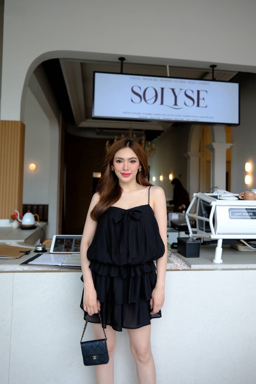 #5220 Denis Dress เดรสกึ่งจั๊ม ซับในกางเกง งานซิปหลัง สายปรับได้ เนื่อผ้านิ่มใส่สบาย thitiya