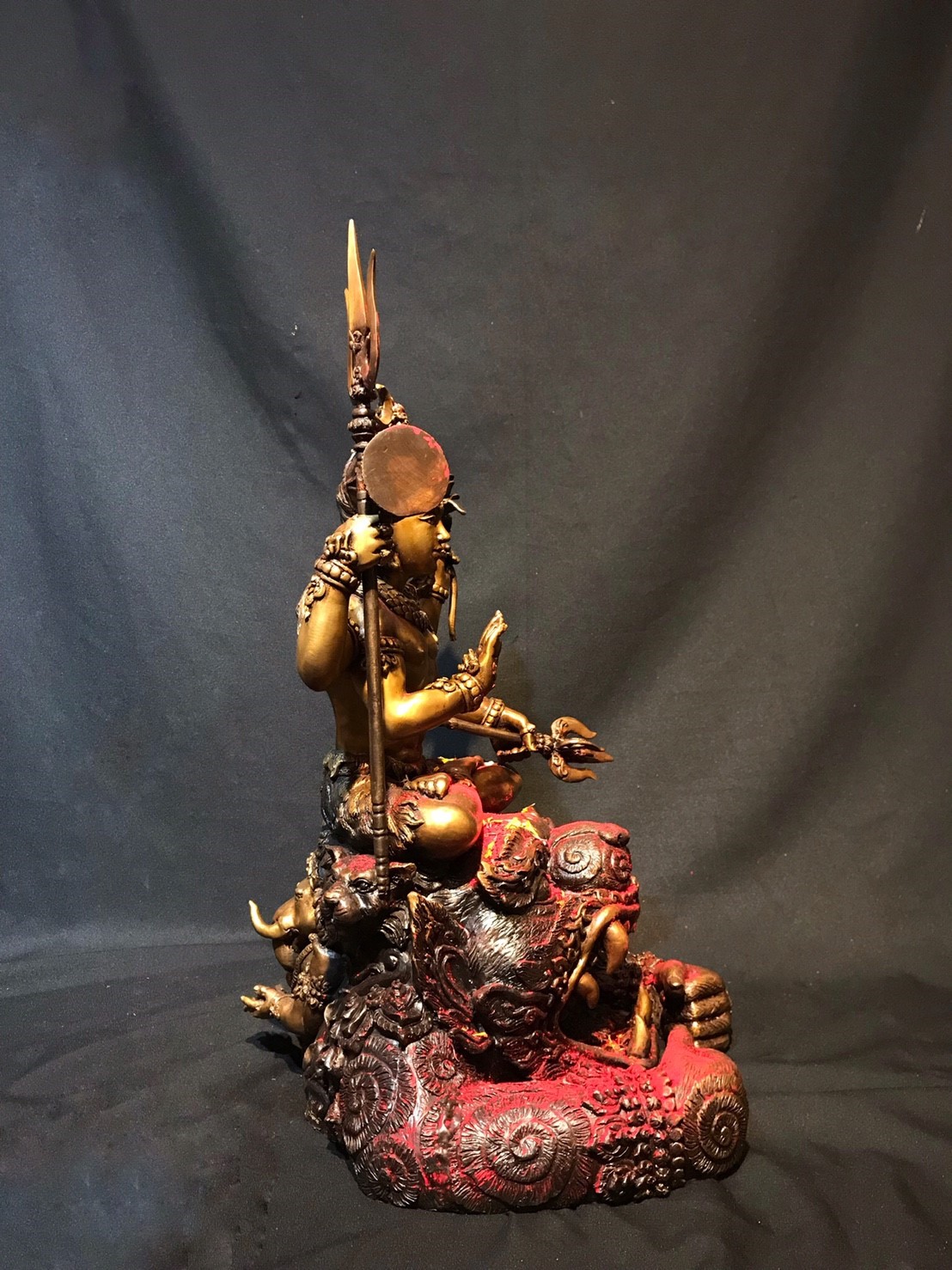 พระศิวะมหาเทพ บัลลังก์หนุมาน หน้าตัก 9 นิ้ว