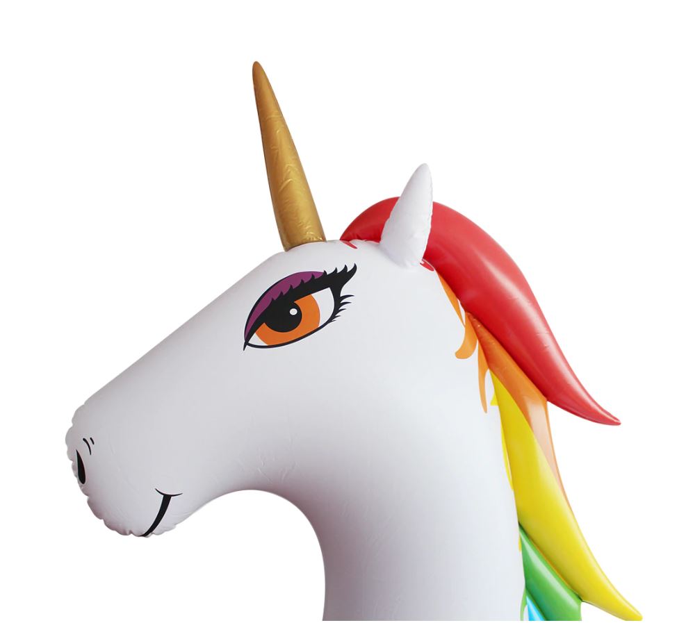 แพยางยูนิคอร์นปีกทอง ขนาดใหญ่ นั่งได้ 6-8 คน Inflatable New Gold Wing Unicorn Huge Island for 6-8 adults
