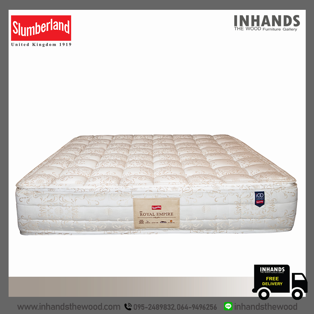 ที่นอน Slumberland รุ่น New Royal Empire (แถมชุดเครื่องนอนครบเซต) Slumberland pocket Spring