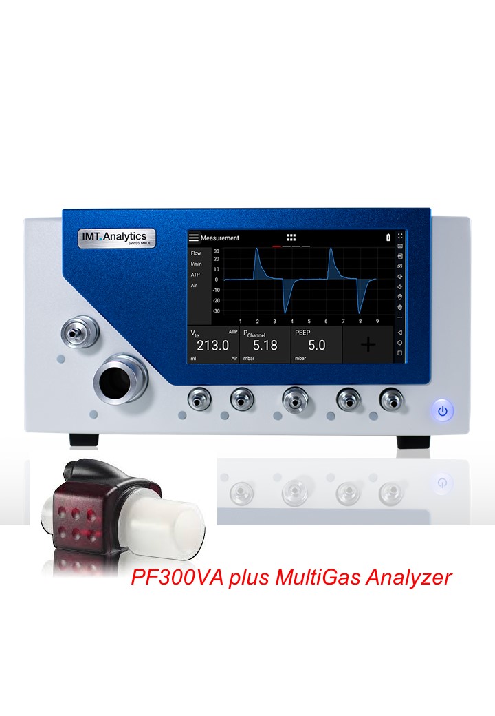 PF300VA PRO SET เครื่องสอบเครื่องดมยาสลบและสอบเทียบเครื่องช่วยหายใจทางการแพทย์แบบหน้าจอสีทัชสกรีน