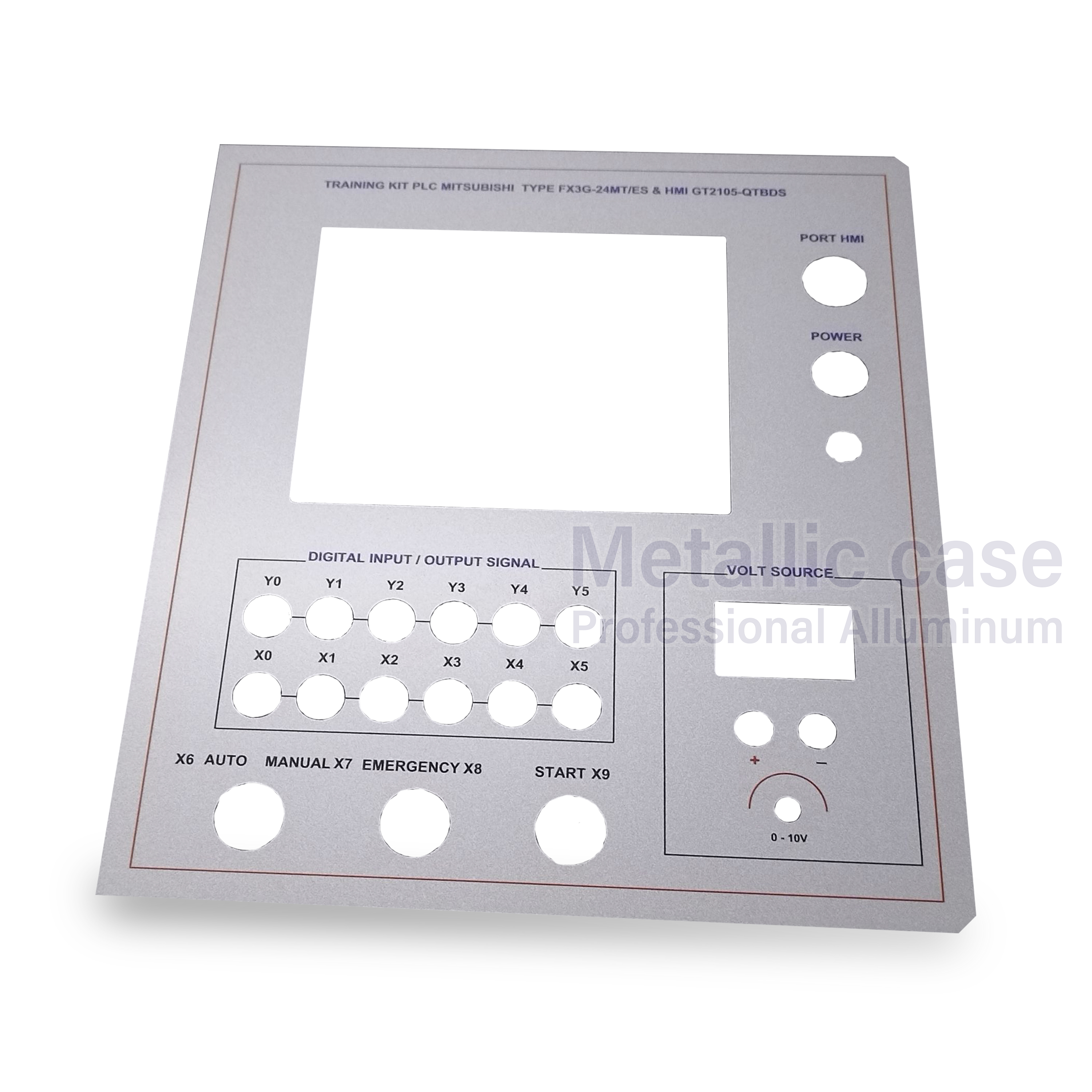 metallic case2-1059-AAA-6611 / TRAINING KIT PLC SIEMENS (27x30.5x0.3 cm)