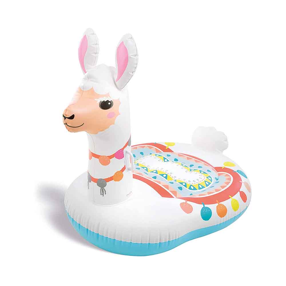 Intex ห่วงยางลามะ สีขาว Inflatable White Lama Pool Float (Mega) 1.73 x 1.47 x 2.01 เมตร