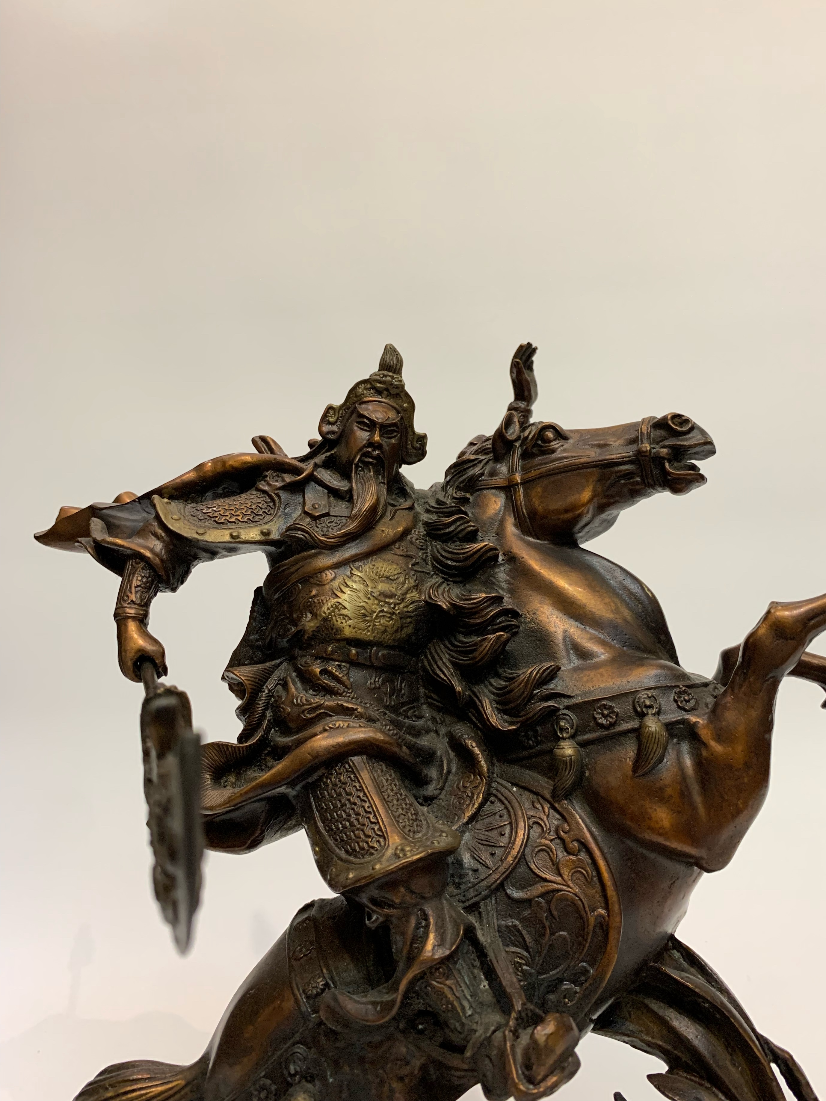 เทพเจ้ากวนอู ทรงม้า หน้าตัก 7 นิ้ว