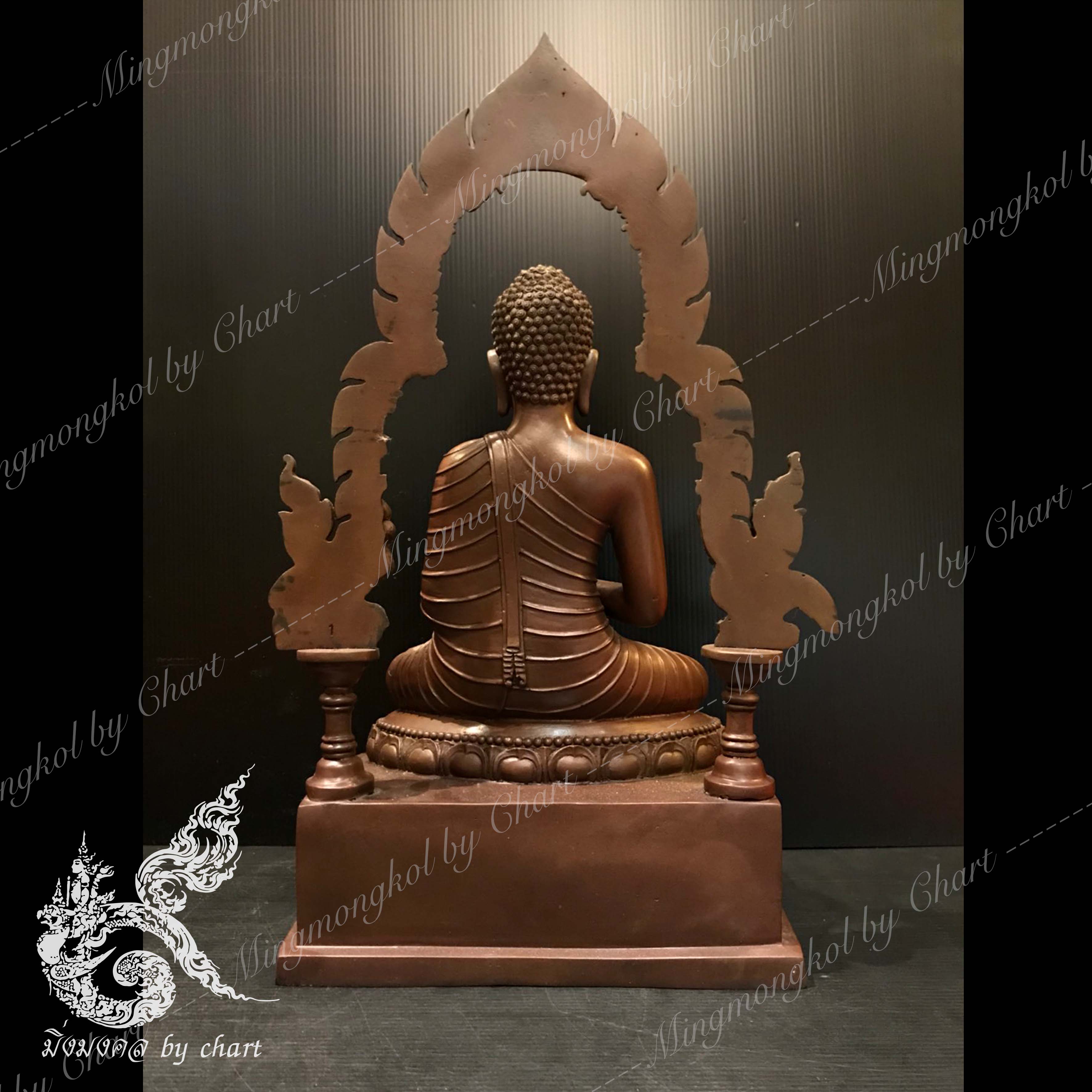 พระสยามลังกา ธัมมจักกมุทราริน หน้าตัก 9 นิ้ว