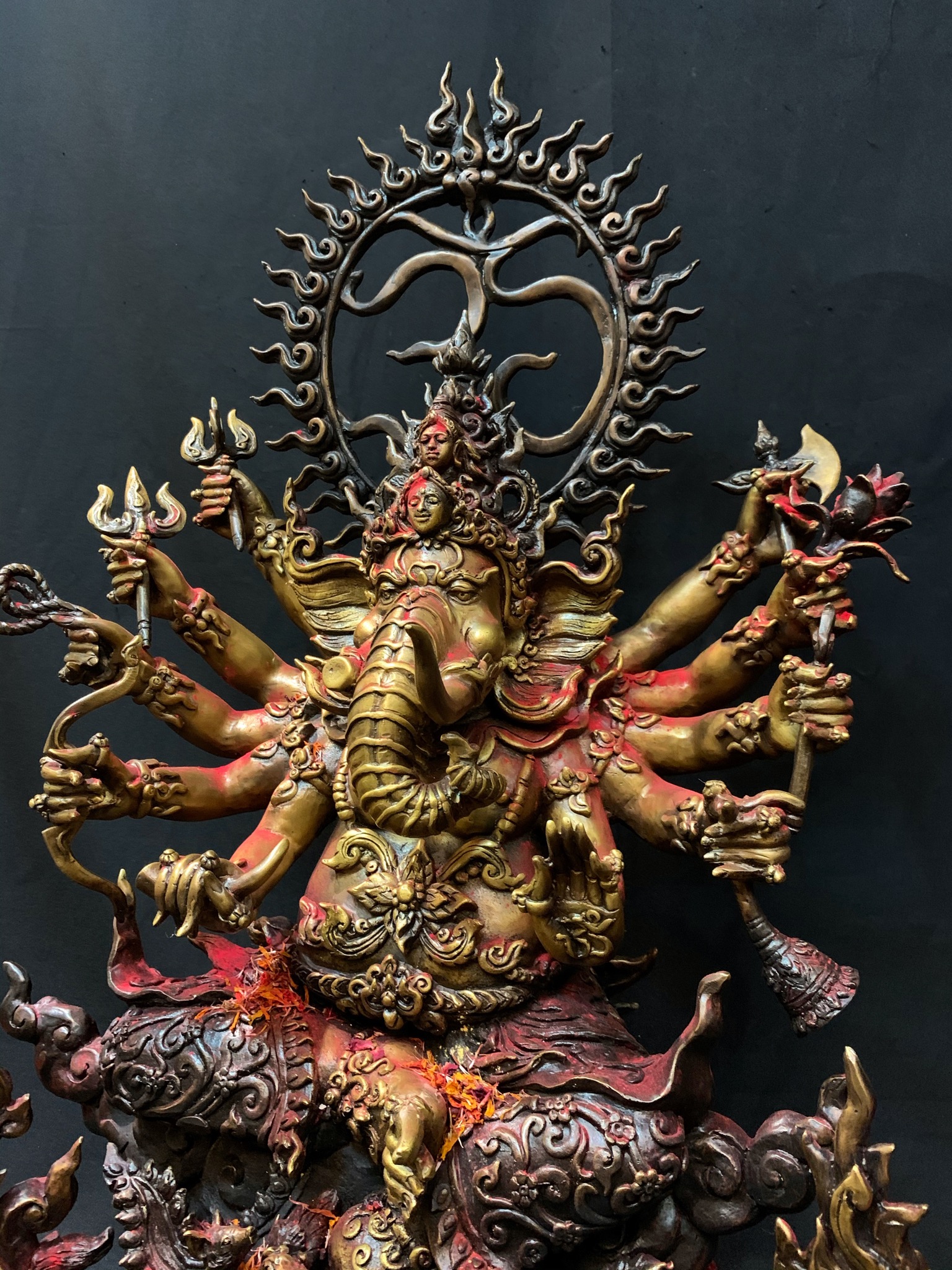 พระพิฆเนศ รุ่นโอมมหาเศรษฐี หน้าตัก 12 นิ้ว