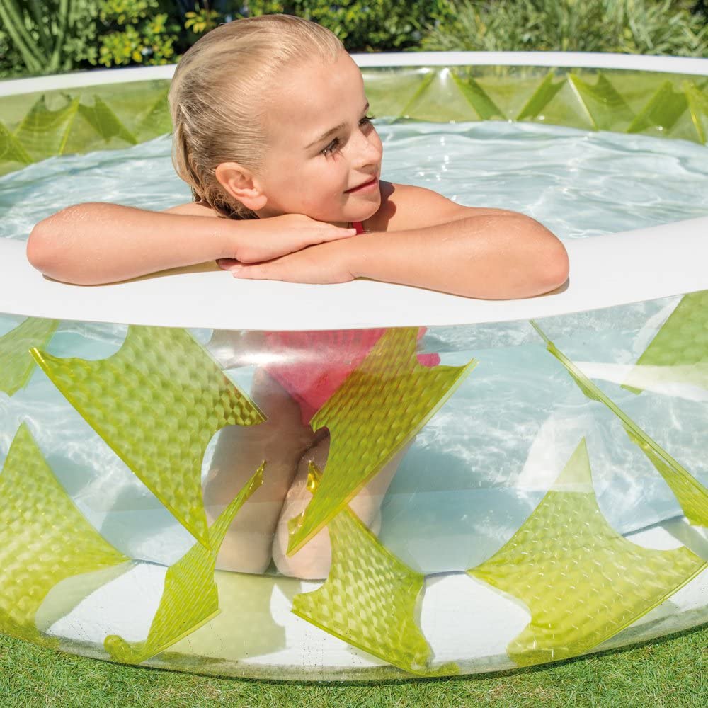 Intex สระน้ำเป่าลม สีเขียว ขนาดใหญ่ Inflatable Green Giant Pool