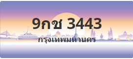 ป้ายประมูล 9กช 3443