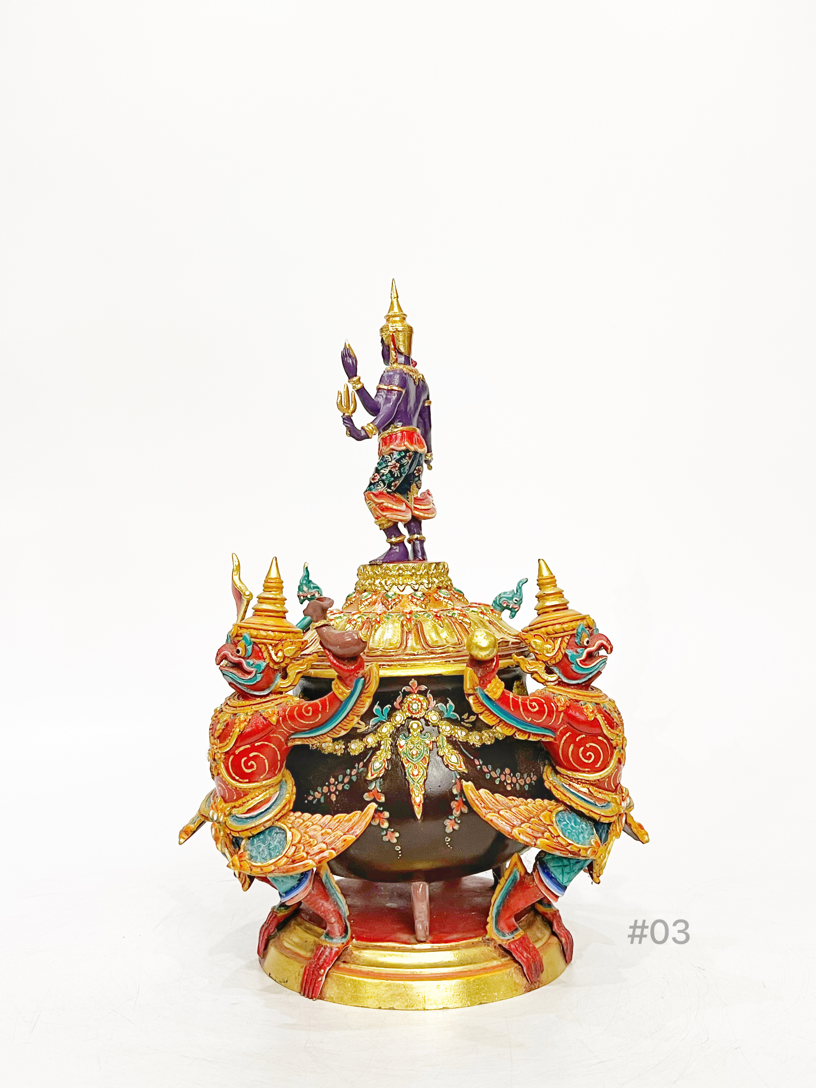 บาตรน้ำมนต์ พระนารายณ์ทรงครุฑ สูง 12 นิ้ว (#03)