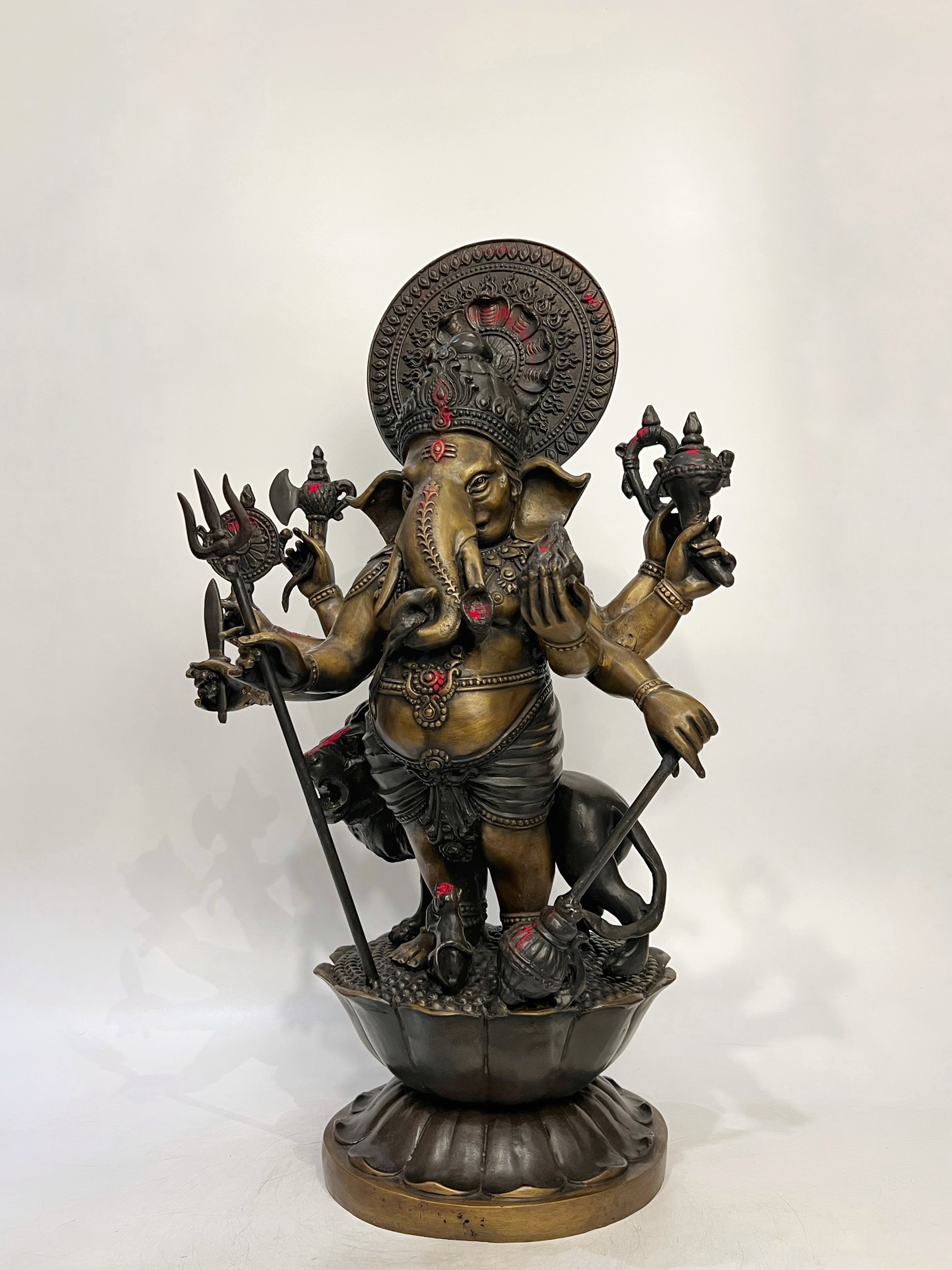 พระพิฆเนศ ปางศรีชูบาดิษติกานาปติ หรือ ปาง 51 ตา (ปางที่ 33) หน้าตัก 9 นิ้ว