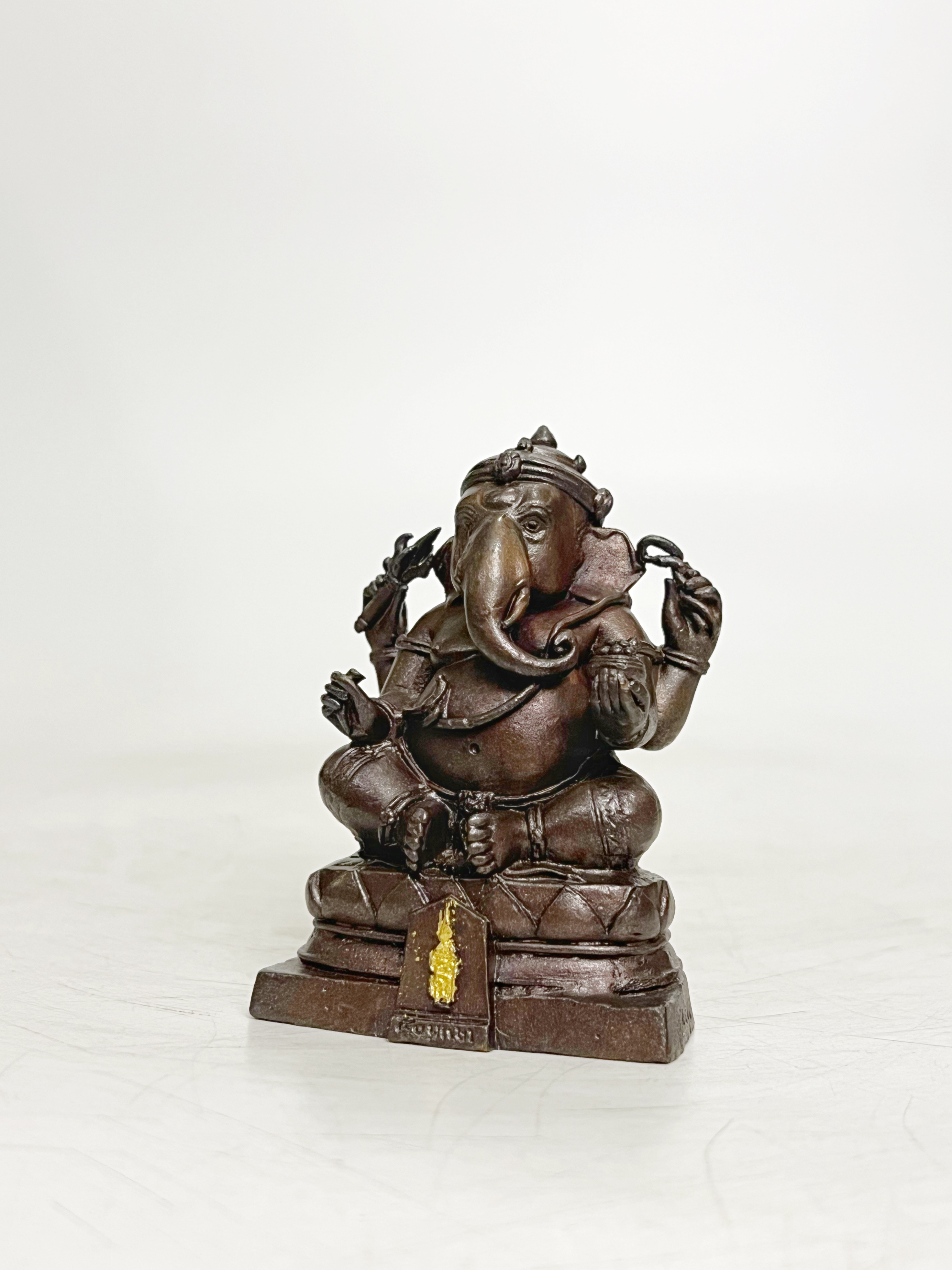 พระพิฆเนศ 50 ปี คณะโบราณคดี สูง 3 นิ้ว (หมายเลข 4574)