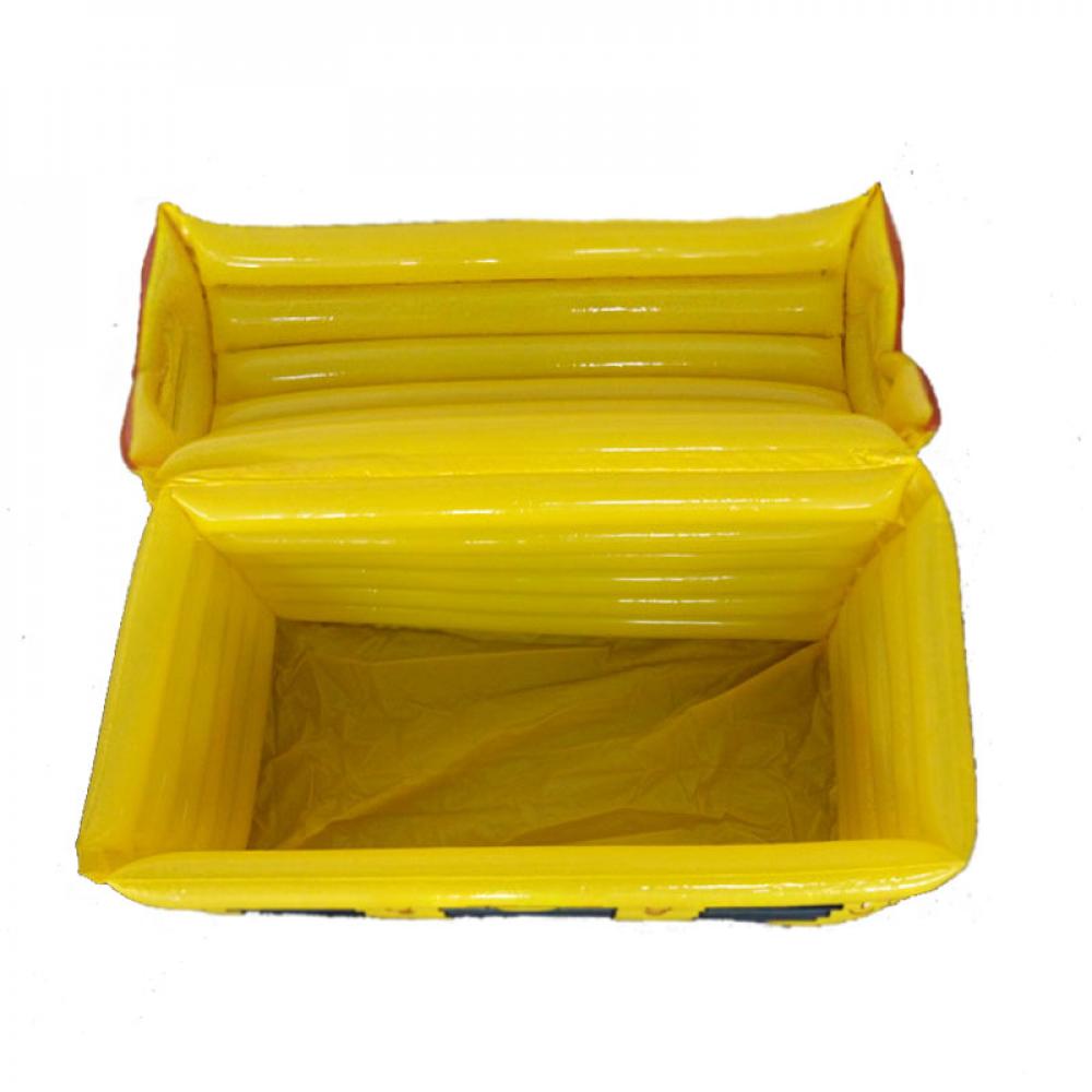 ถังน้ำแข็งลอยน้ำ สีเหลือง Inflatable Ice Bucket Pool Float