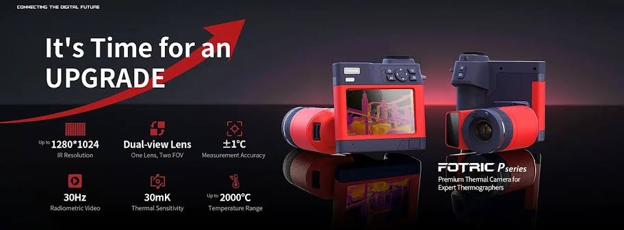 FOTRIC P9-L25 กล้องถ่ายภาพความร้อน 1280x1024 Pixels ย่านวัดอุณหภูมิ -20 °C to 2000 °C