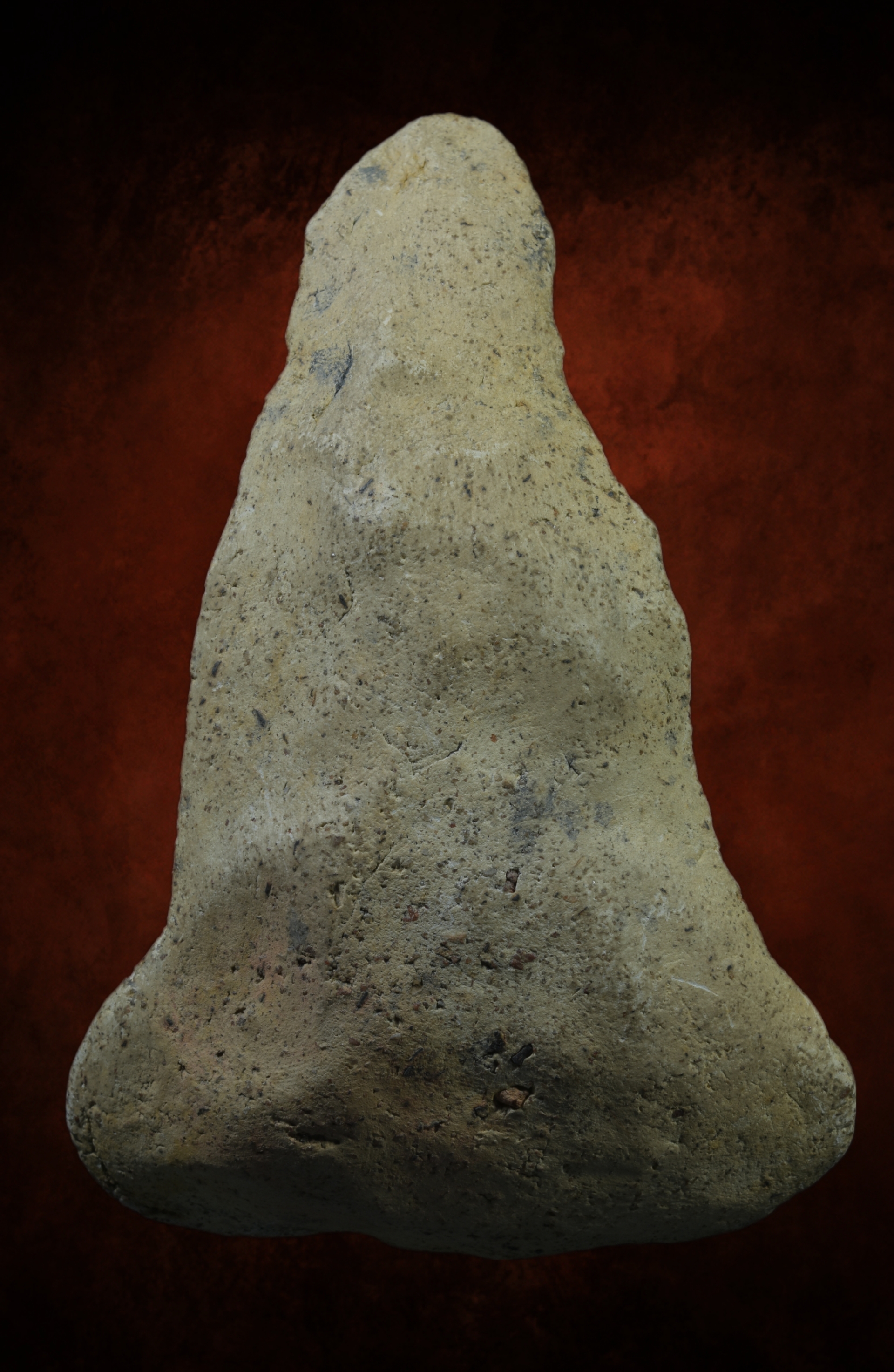 พระนั่งเทริดขนนก เนื้อดิน พระสายเหนือ ขนาดบูชา