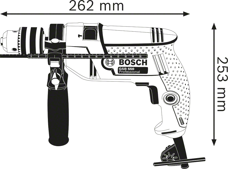 Bosch รุ่น GSB 550 สว่านกระแทก