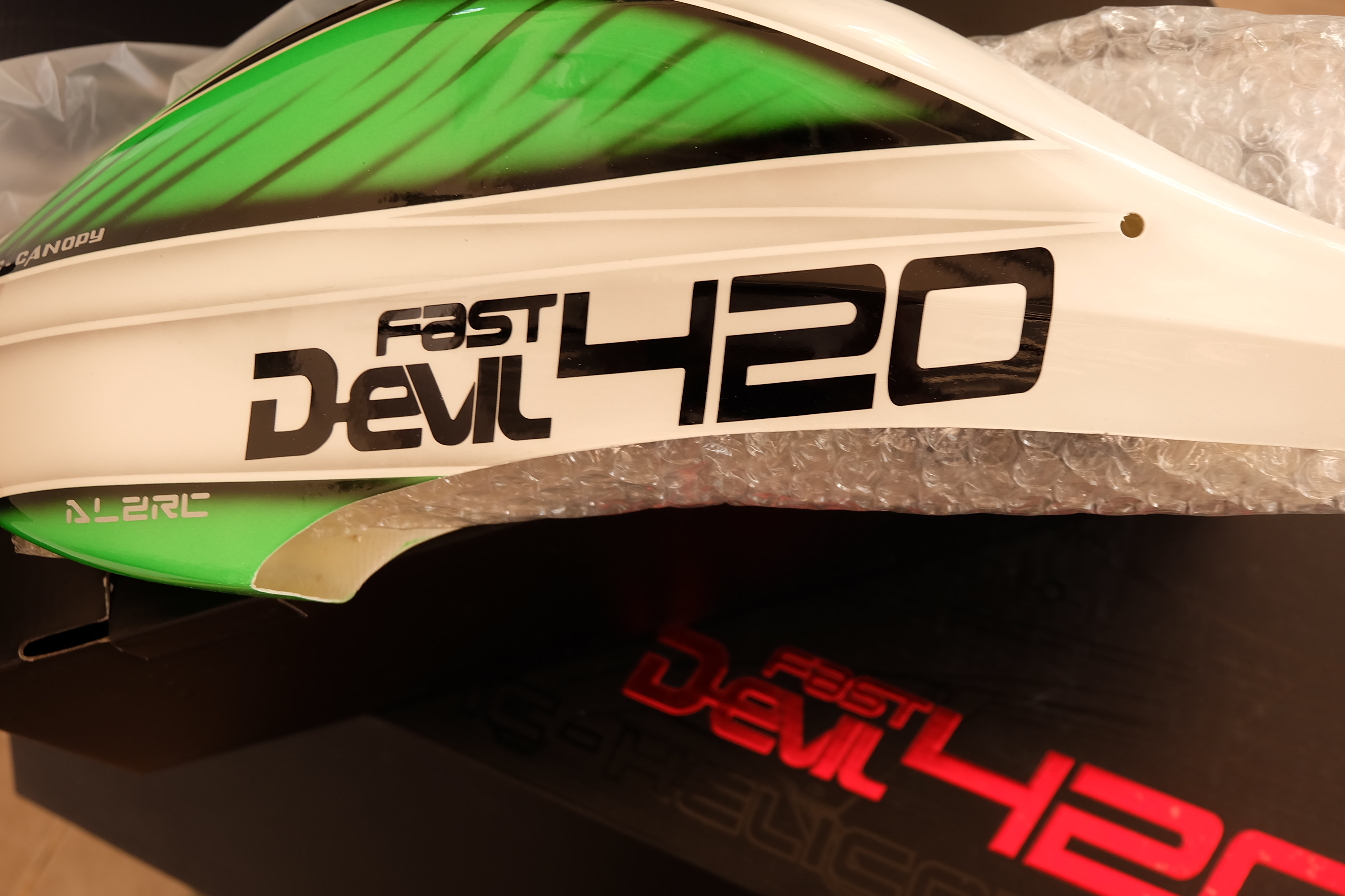 D420CP-19-A # Devil 420 FAST Fiberglass Canopy & Boom Set Old