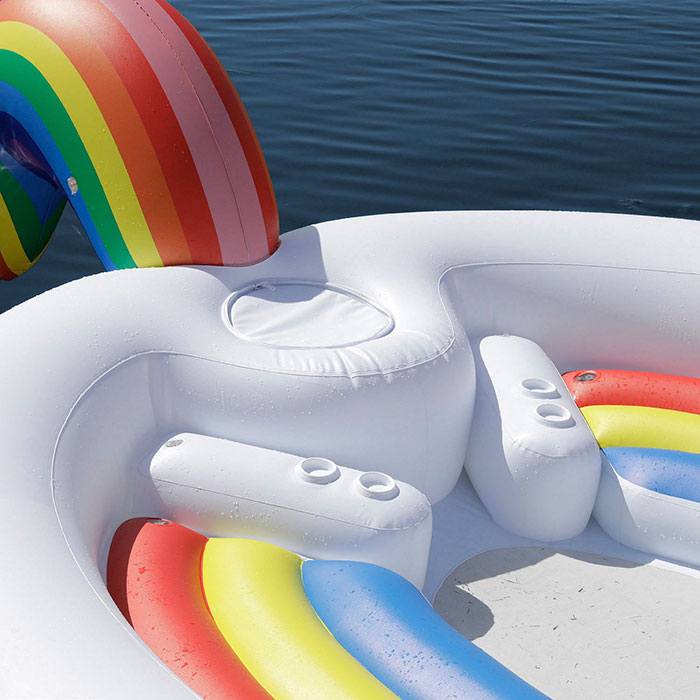 Inflatable Giant Unicorn Pool Float for 6-8persons แพยางยูนิคอร์นเป่าลมขนาดใหญ่ นั่งได้ 6-8 คน