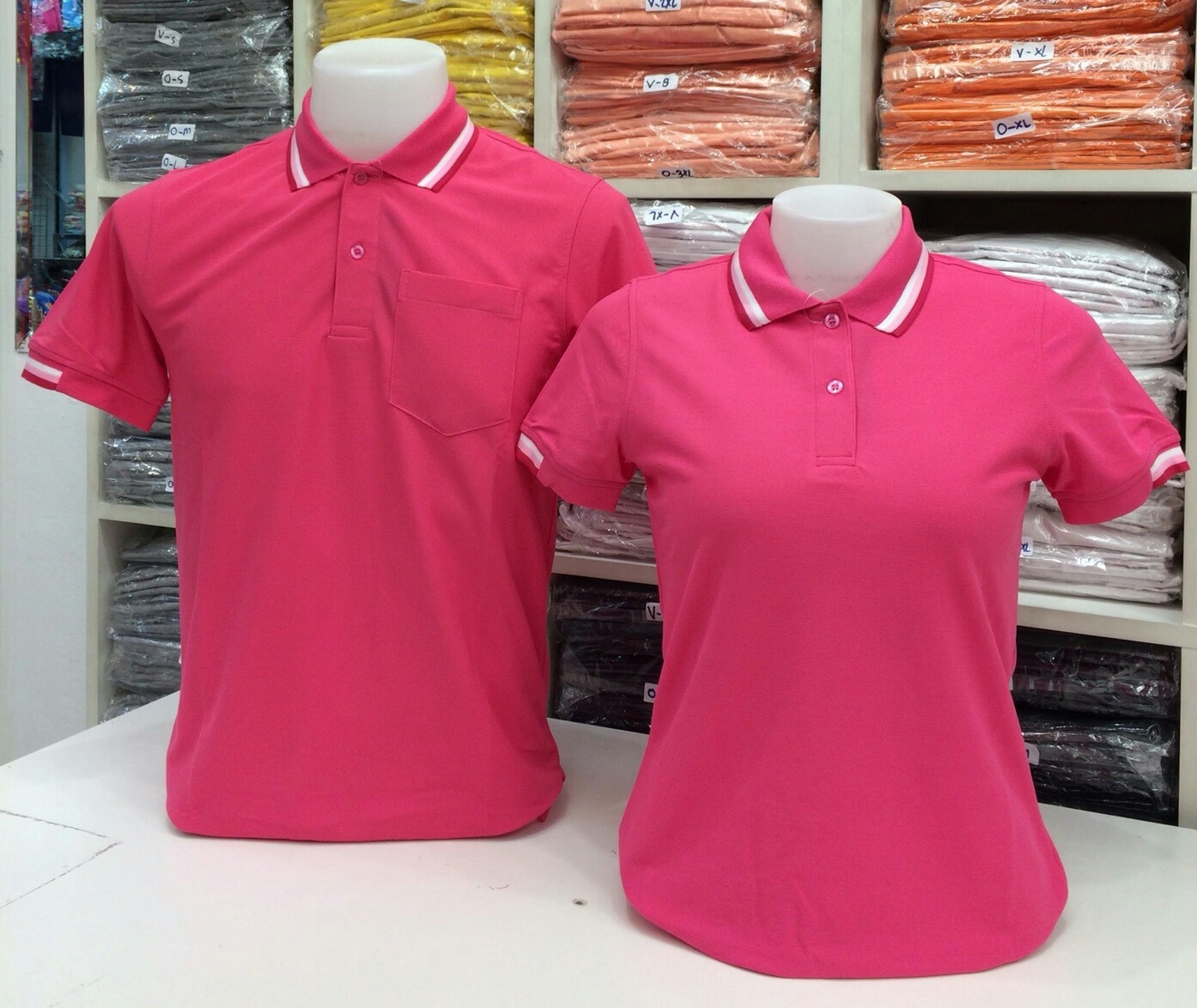 เสื้อโปโลหญิง-ชาย ไซต์ S-3XL