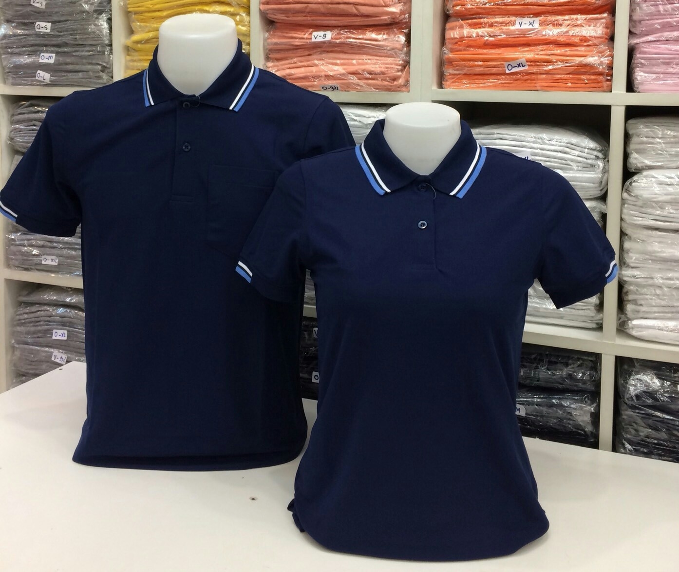 เสื้อโปโลหญิง-ชาย ไซต์ S-3XL