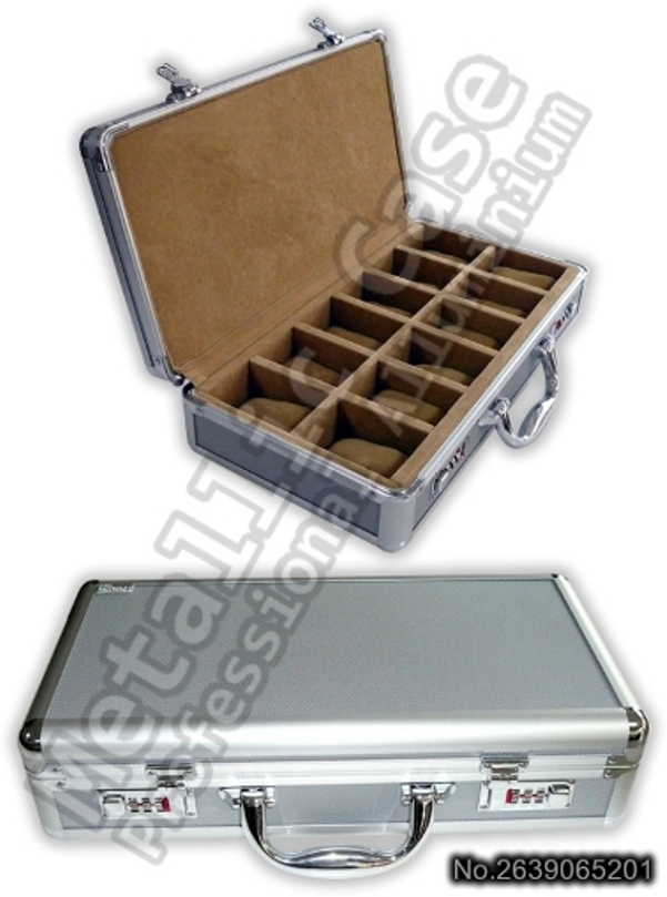metalliccase 2639-16-5201 / กระเป๋านาฬิกา ชาย 12 เรือน V.2 (42x22x9.5 T1C4H5K9P1)