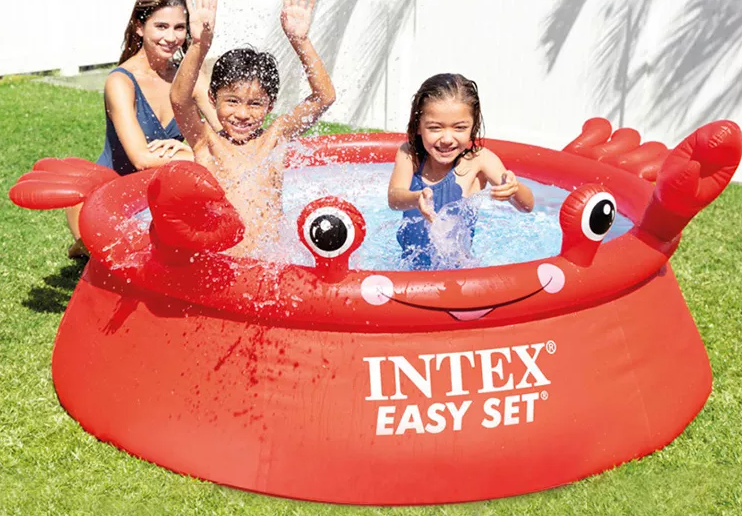Intex สระน้ำ อีซี่เซ็ต 6 ฟุต 1.83x0.51 เมตร ลายปูน้อย Intex Happy Crab Easy Set Pool
