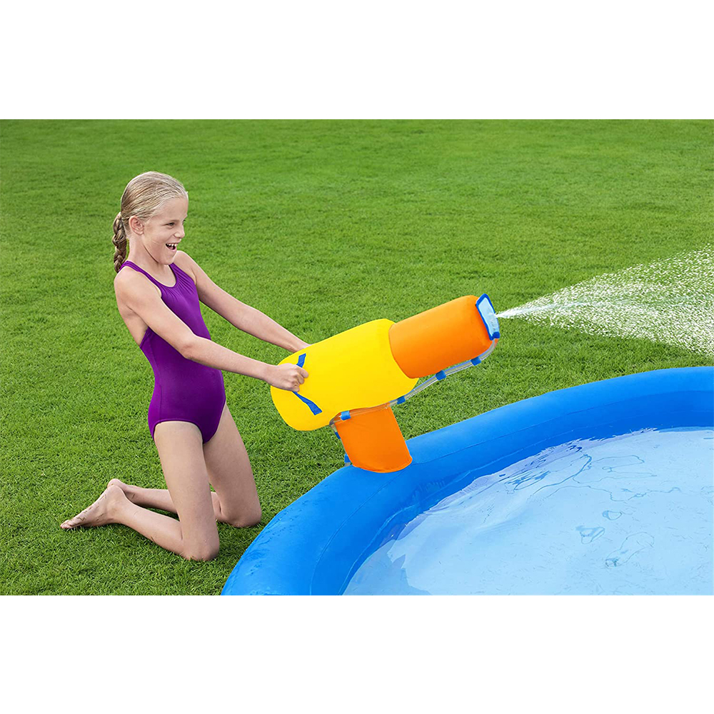 Bestway Kids Small Indoor Inflatable Water Slide with Small Pool ชุดสระน้ำพร้อมสไลเดอร์ขนาดใหญ่ สีฟ้าเหลือง