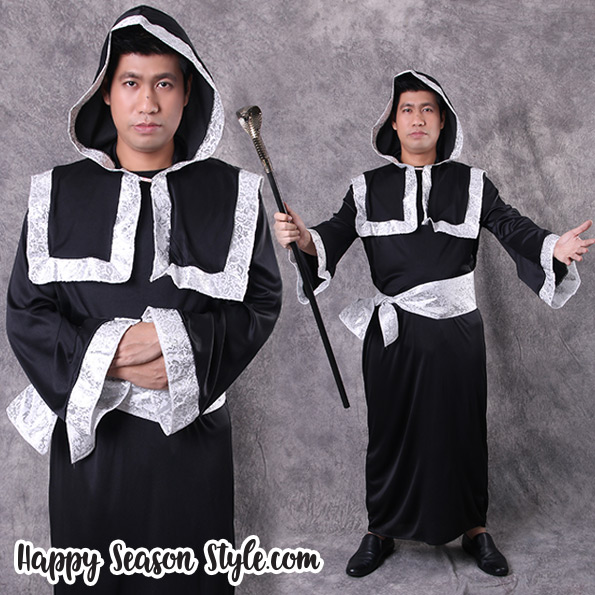 ชุดแฟนซี ชุดคอสเพลย์ Cosplay ชุดฮาโลวีน - ชุดแฟนซีผู้ชาย พ่อมดขอบเงิน