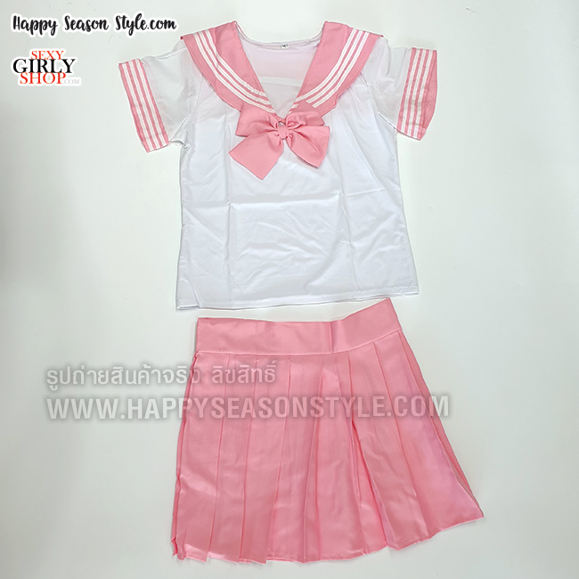 ชุดนักเรียน ชุดนักเรียนญี่ปุ่น มีให้เลือก 7 สี (น้ำเงิน, ชมพู, ฟ้า, แดง, เขียว, ม่วง, ชมพูบานเย็น)