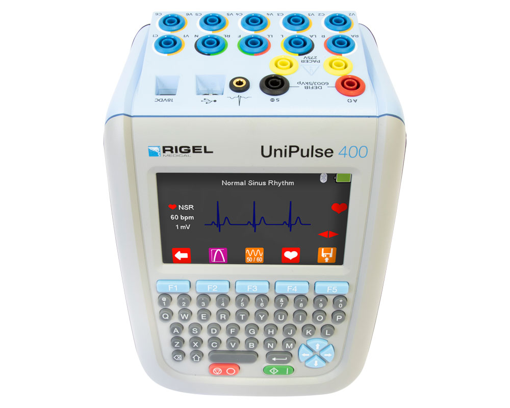 RIGEL UniPulse 400/w Med eBase เครื่องวิเคราะห์ประสิทธิภาพเครื่องกระตุกหัวใจทางการแพทย์ (Defibrillator/AED/Pacer Analyzer) พร้อมซอฟท์แวร์และโน๊ตบุ๊คพร้อมทดสอบและรายงานผล