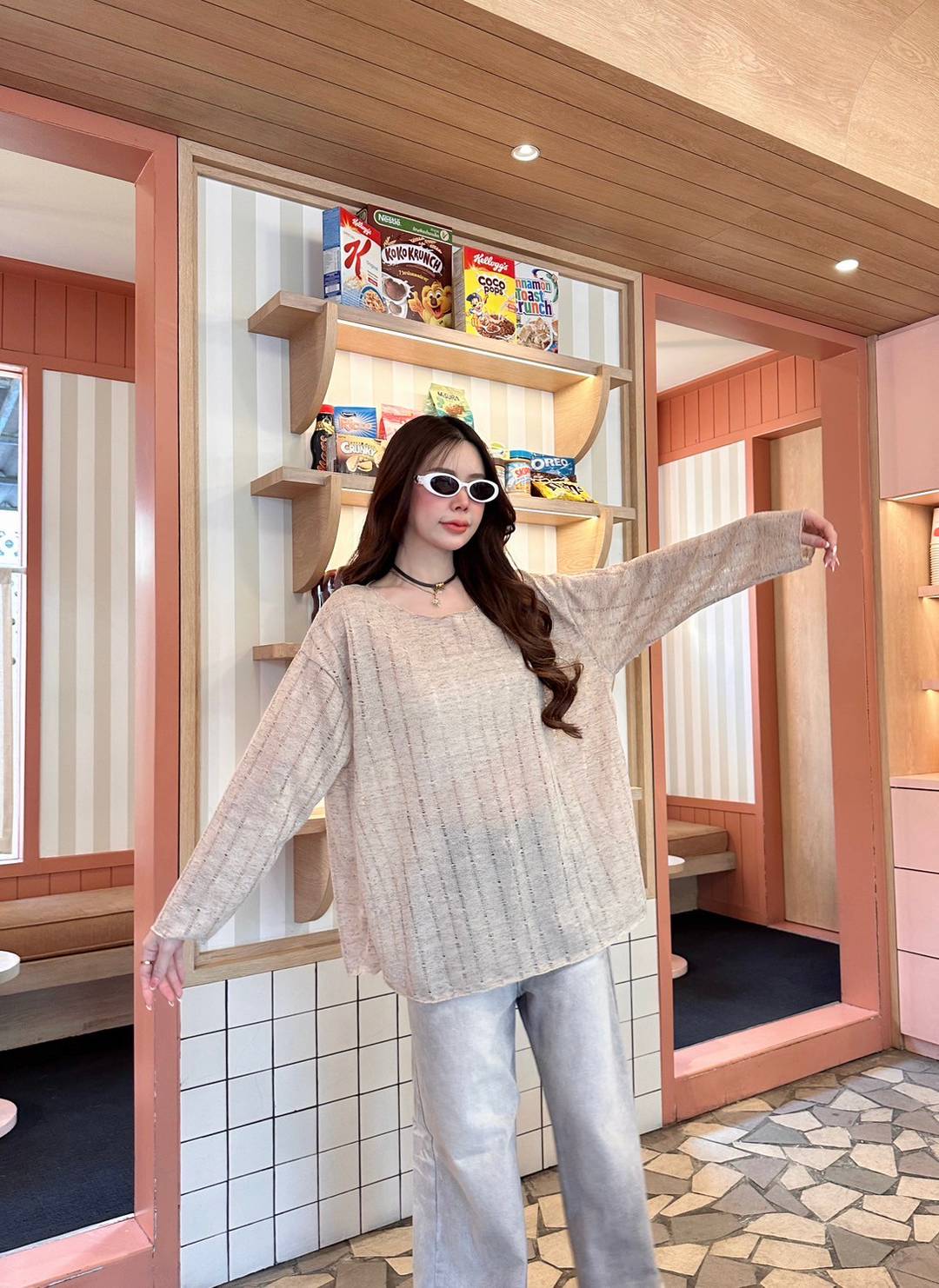 Sheeny 🌸SUMMER LUCA OVERSIZE แขนยาว ลุคนี้คือลุคที่ใช่ ทรงดีทำถึงมาก