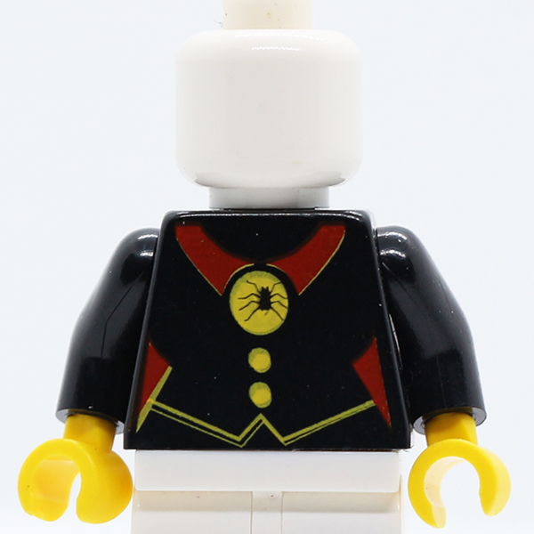 Castle Fright Knights Red Spider Medal Pattern / Black Arms / Yellow Hands
