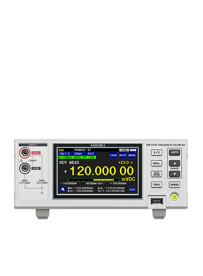 HIOKI DM7276 ดิจิตอลมัลติมิเตอร์ความละเอียดสูง 7-1/2 digit Digit DC Voltmeter for R&D to Production Lines สำเนา