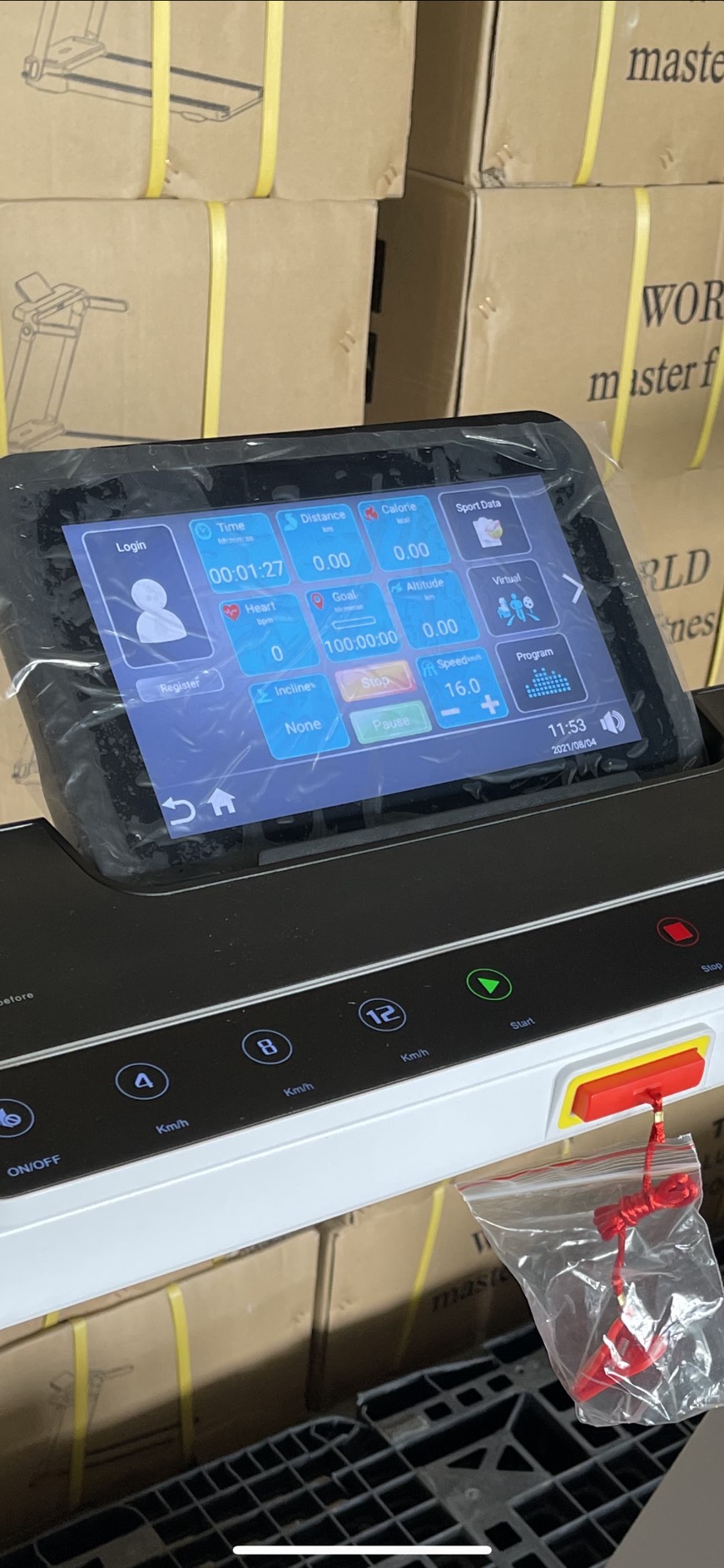 ลูวิ่งไฟฟ้ามอเตอร์3.5แรงม้า T60 Pro World master fitnessเล่น WiFi เชื่อมต่อinternetได้ มอเตอร์DC 3.5แรงม้า รองรับน้ำหนักผู้ใช้135KG