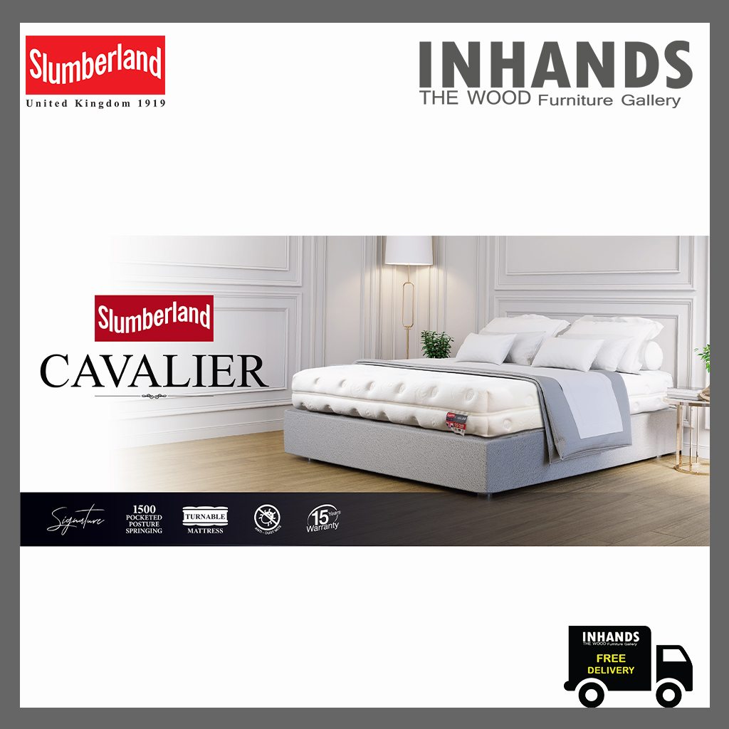 ที่นอน Slumberland รุ่น Cavarier แถมฟรีหมอนหนุนสลัมเบอร์แลนด์ Pocketed Spring 1500