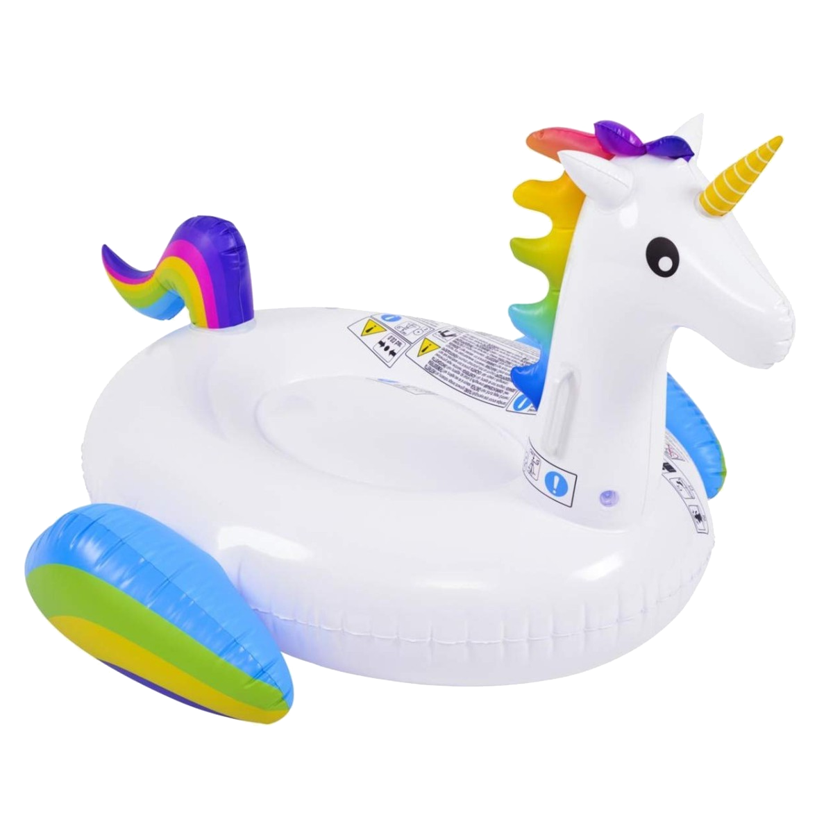 ห่วงยางยูนิคอร์นสายรุ้งขนาดใหญ่ Inflatable unicorn Rainbow Big size