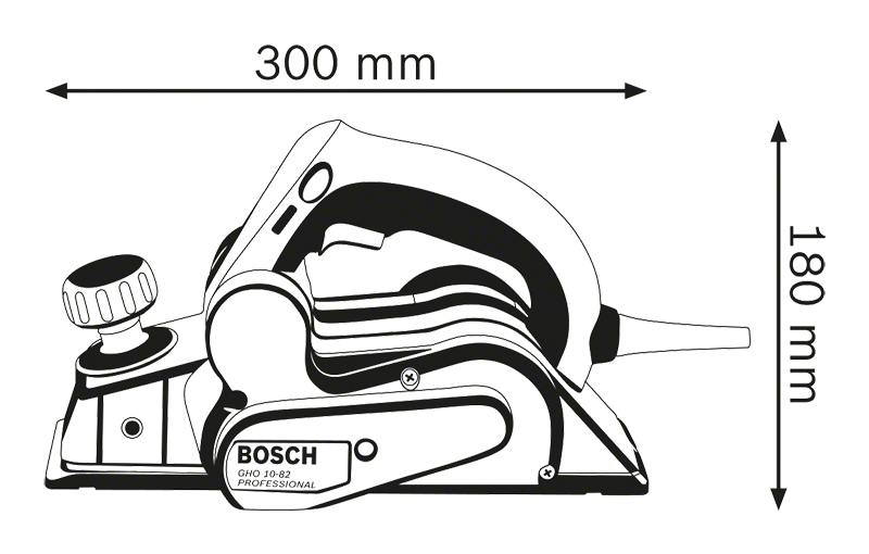 Bosch รุ่น GHO 10-82 กบไฟฟ้า