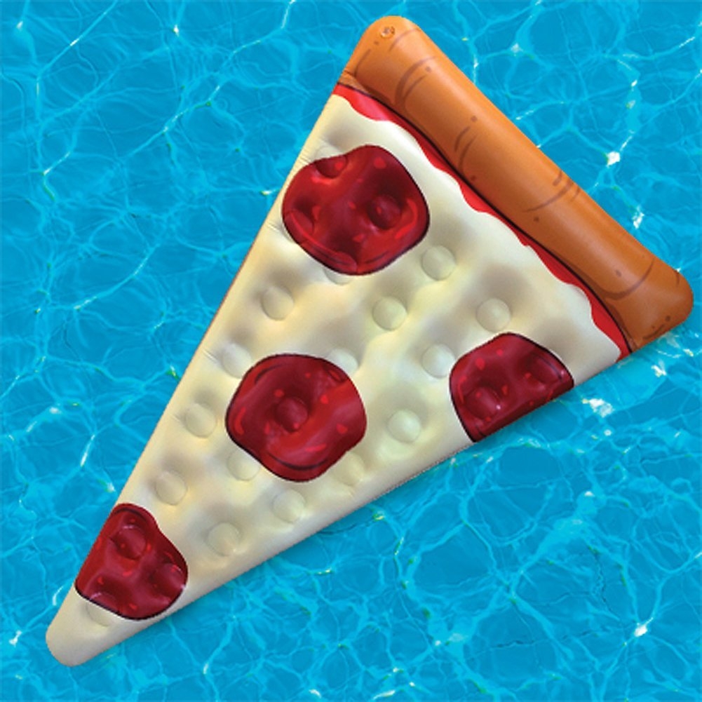 แพยางพิซซ่า สีแดง Inflatable Red Pizza Float