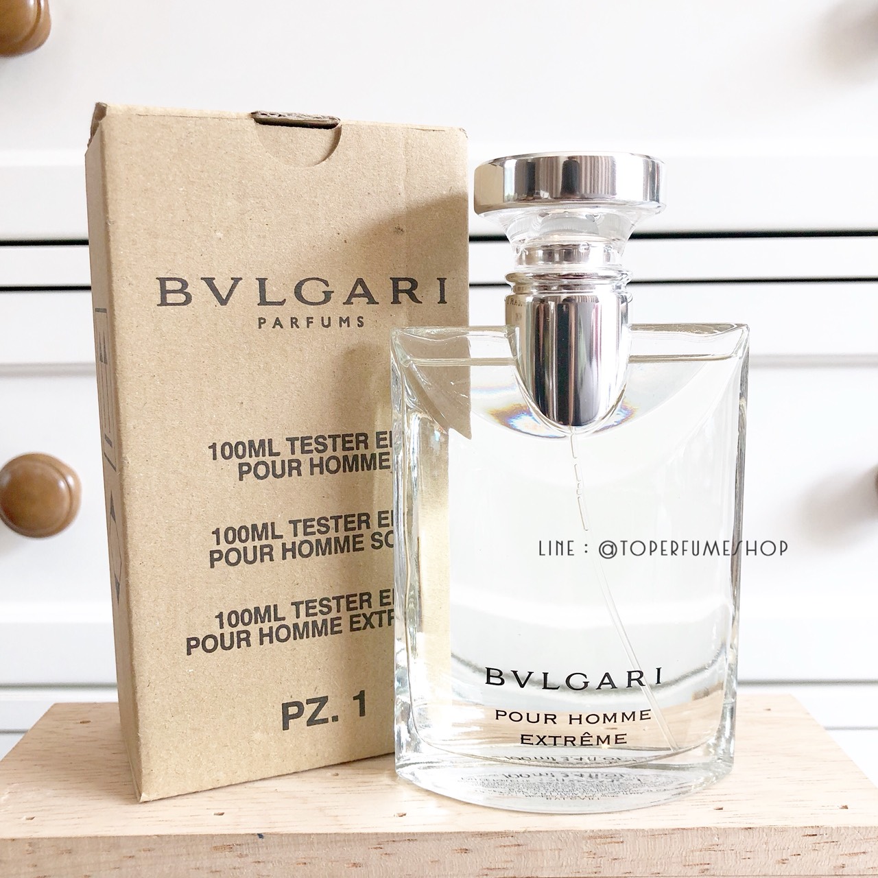 น้ำหอม (กล่อง TESTER) Bvlgari Pour Homme Extreme EDT 100ml. ของแท้ 100%