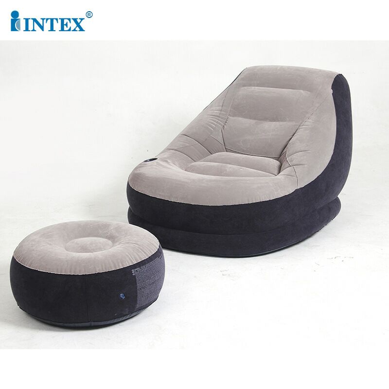 Inflatable PVC sofa set with foot sofa - โซฟาเป่าลมพร้อมเบาะวางเท้า