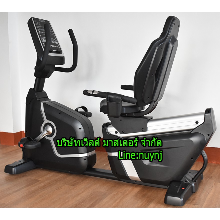 จักรยานนั่งปั่น Commercial Recumbent Electronic Bike KL8997 (Flywheel 14 KG.) WORLD MASTER FITNESSรองรับร้ำหนักผู้ใช้180