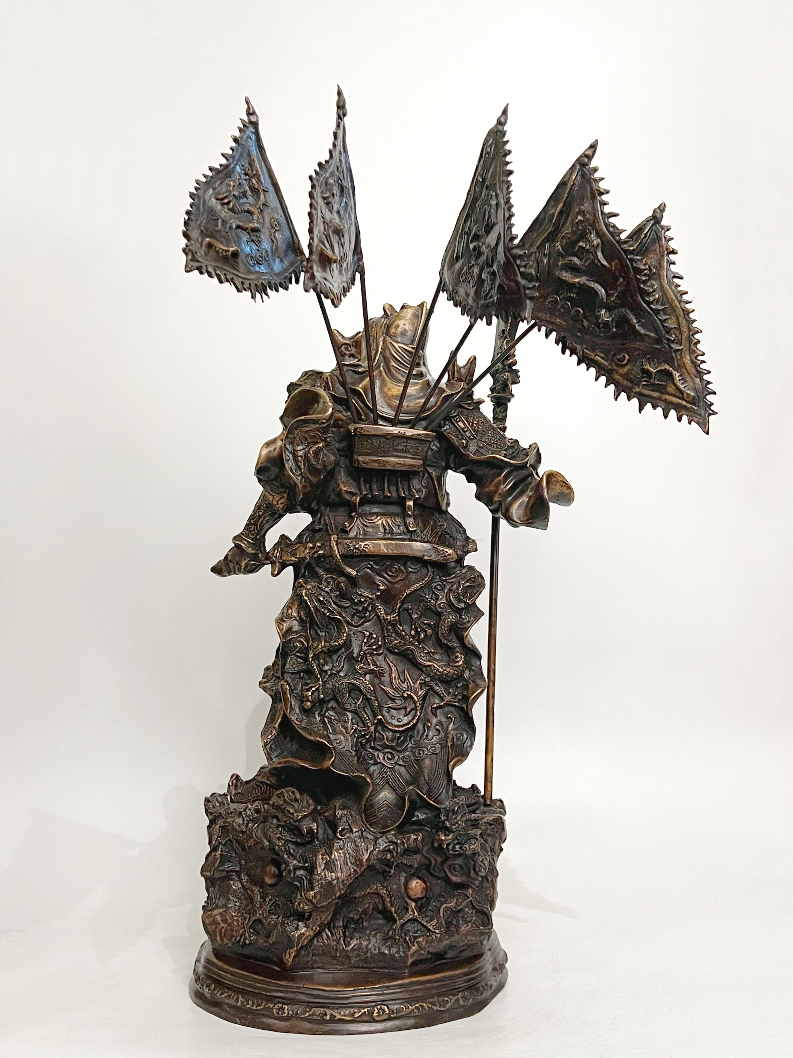 เทพเจ้ากวนอู (5ธง) สูง 22 นิ้ว