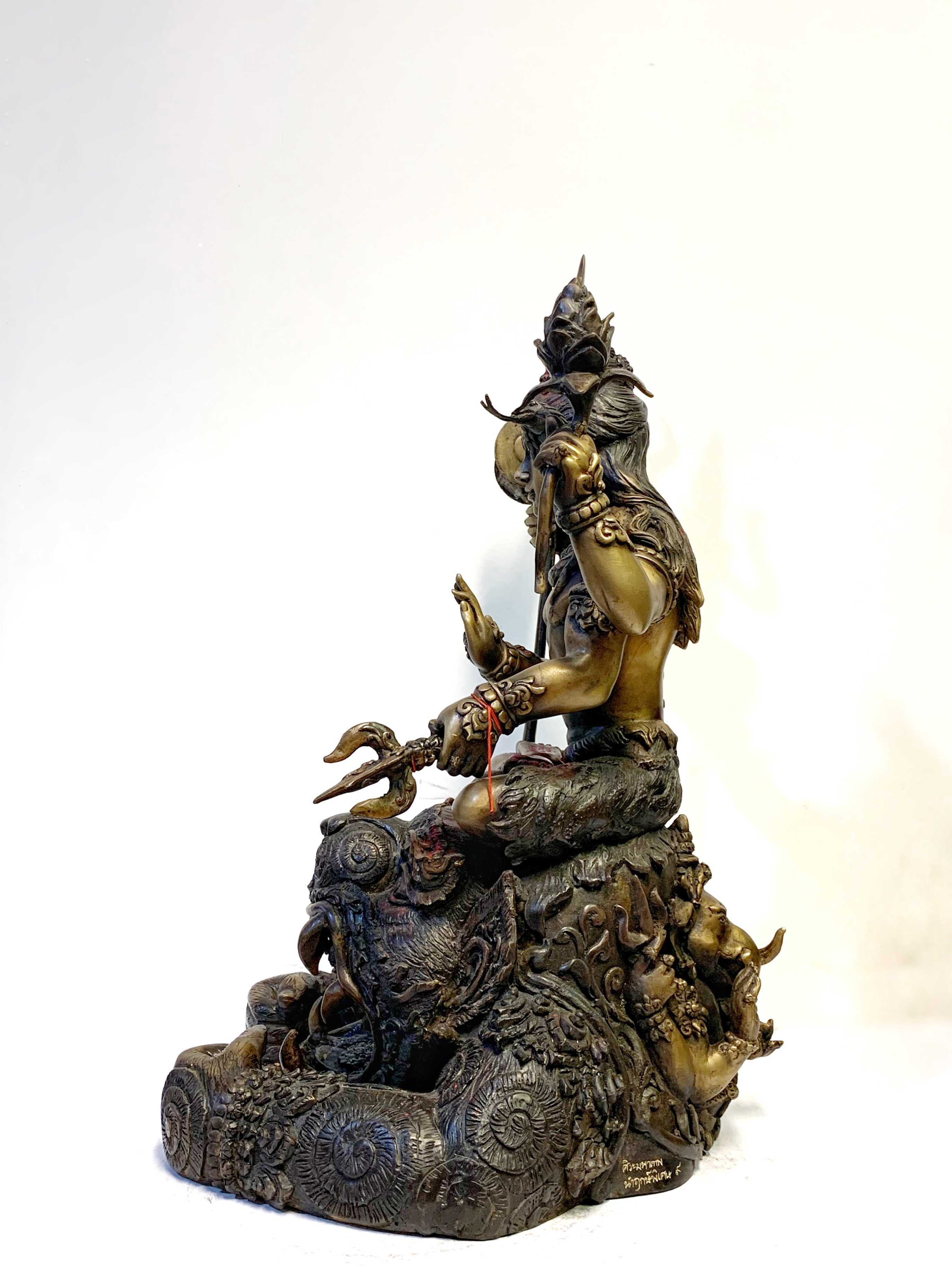 พระศิวะมหาเทพ บัลลังก์หนุมาน หน้าตัก 9 นิ้ว