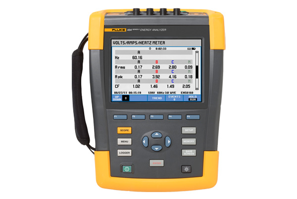 FLUKE รุ่น 438-II เครื่องวัดค่ากำลังไฟฟ้าที่สามารถทดสอบมอเตอร์ทอร์คได้ด้วย