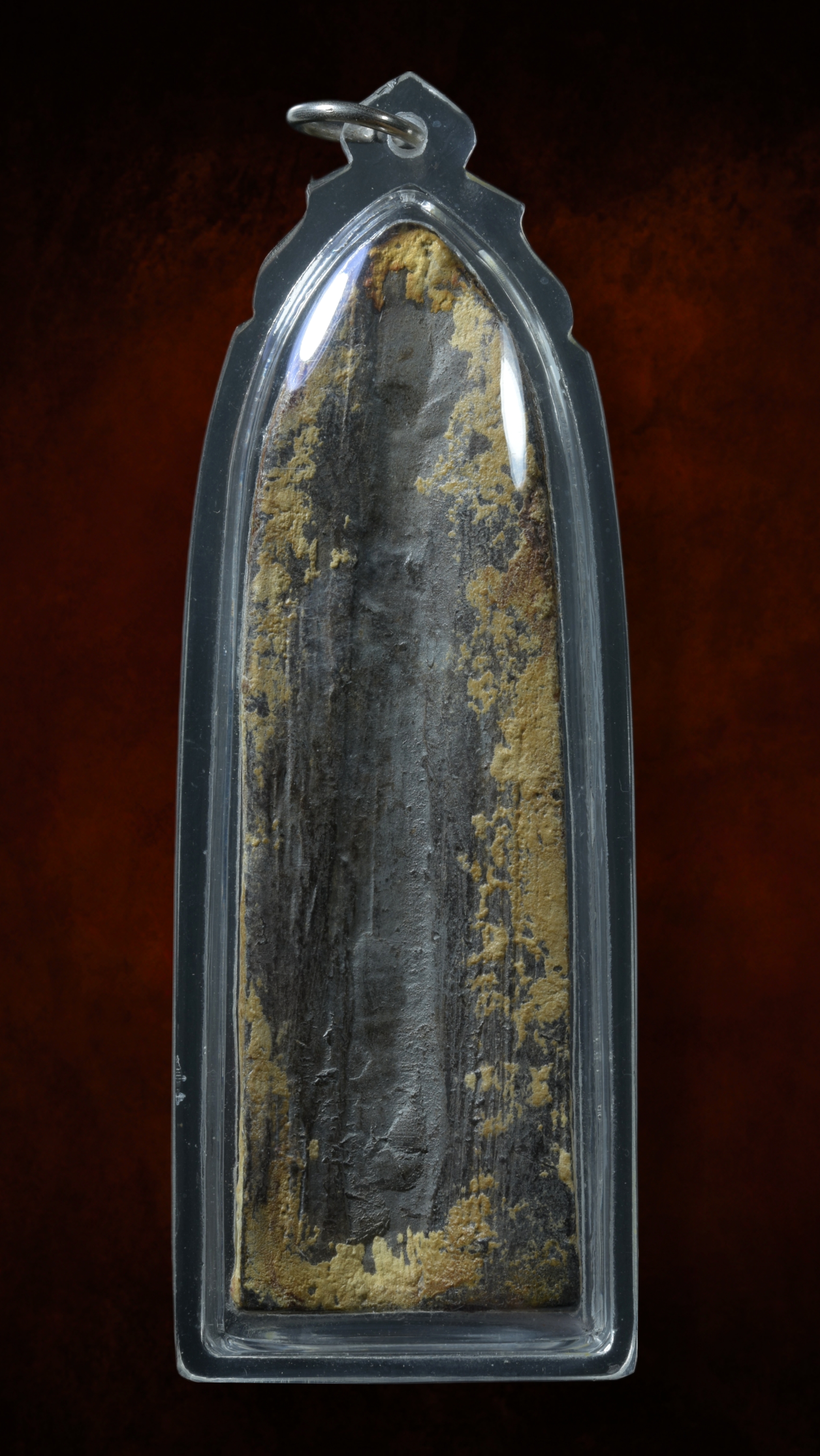 พระร่วงยืนประทานพร หลังรางปืน เนื้อชินตะกั่ว