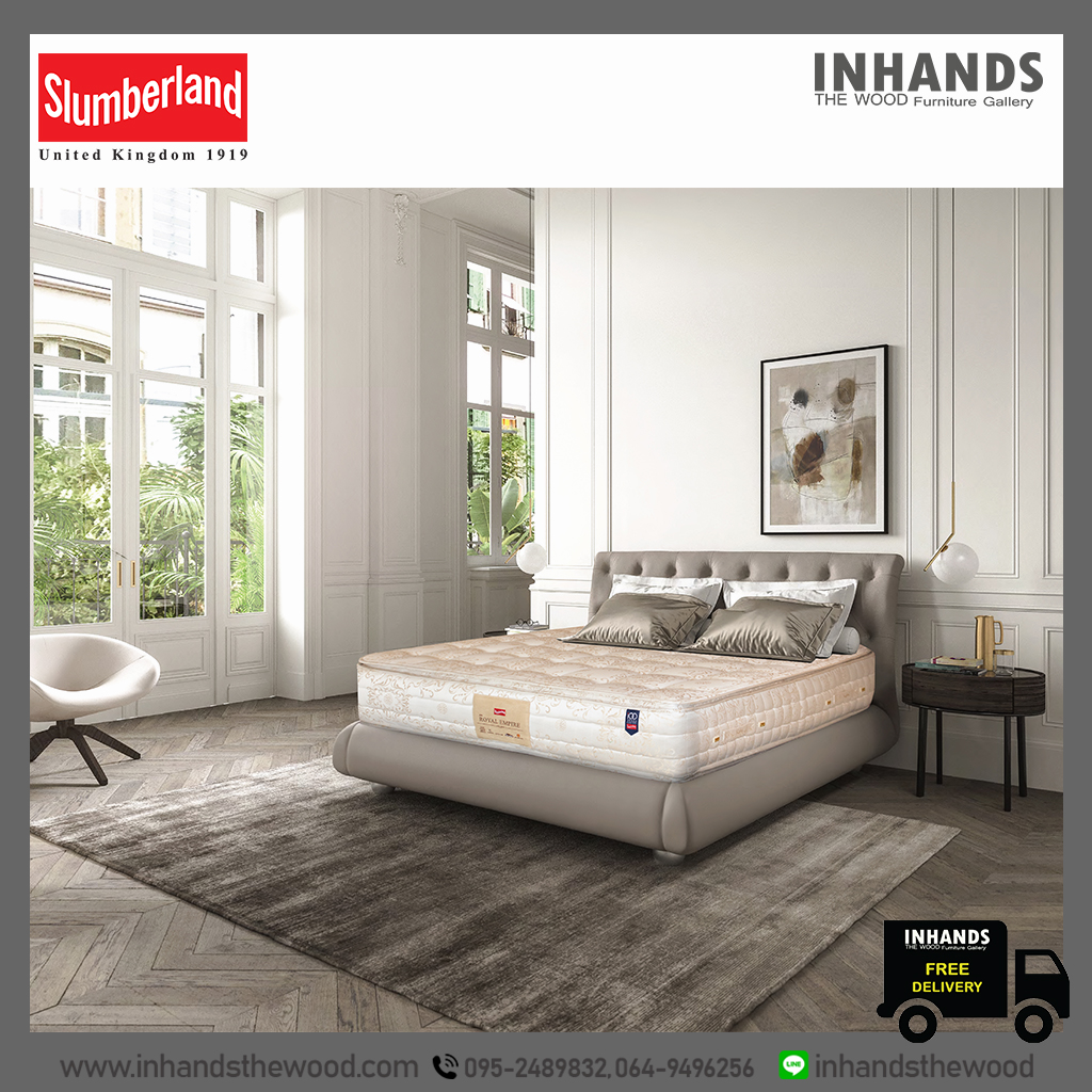 ที่นอน Slumberland รุ่น New Royal Empire (แถมชุดเครื่องนอนครบเซต) Slumberland pocket Spring