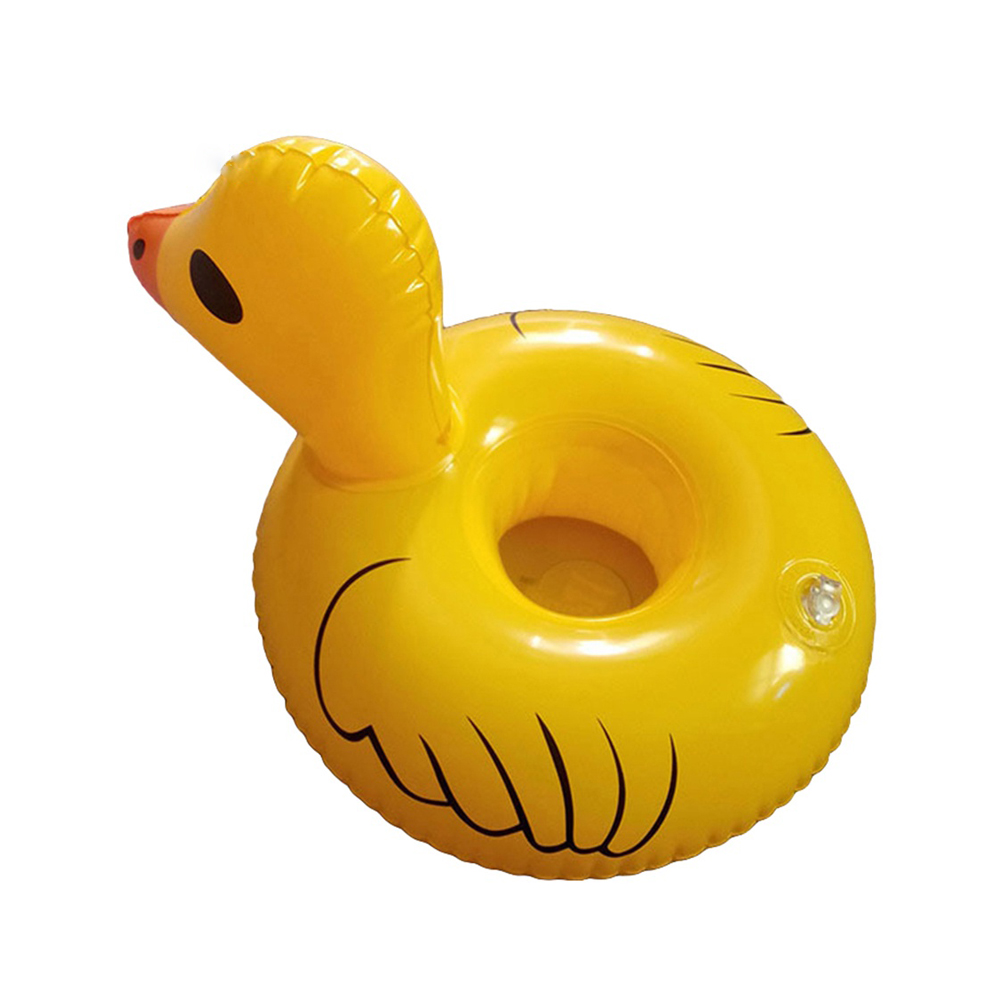 ที่วางแก้วเป่าลม เป็ดเหลือง Inflatable Yellow Duck Cup Holder