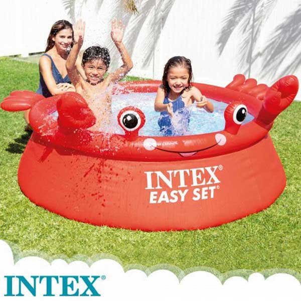 Intex สระน้ำ อีซี่เซ็ต 6 ฟุต 1.83x0.51 เมตร ลายปูน้อย Intex Happy Crab Easy Set Pool